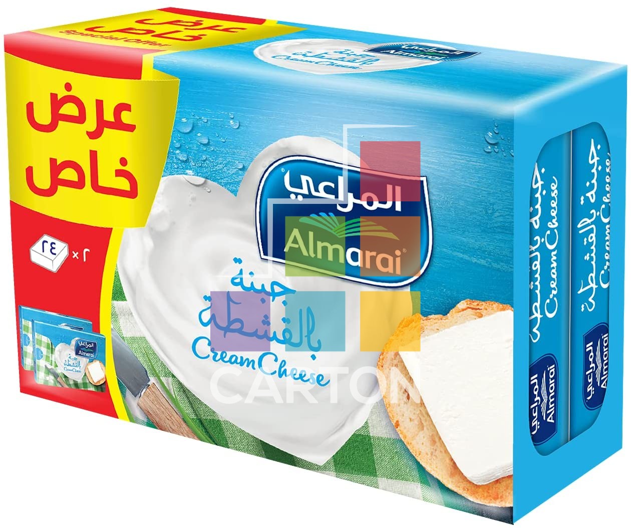 ALMARAI CREAM CHEESE PORTION 2*432GM